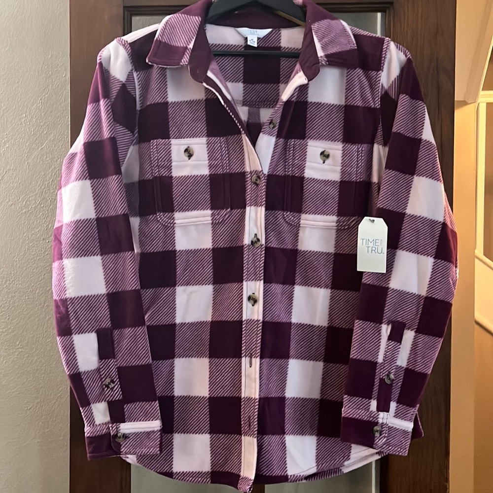 Pink and Purple Flannel Jacket